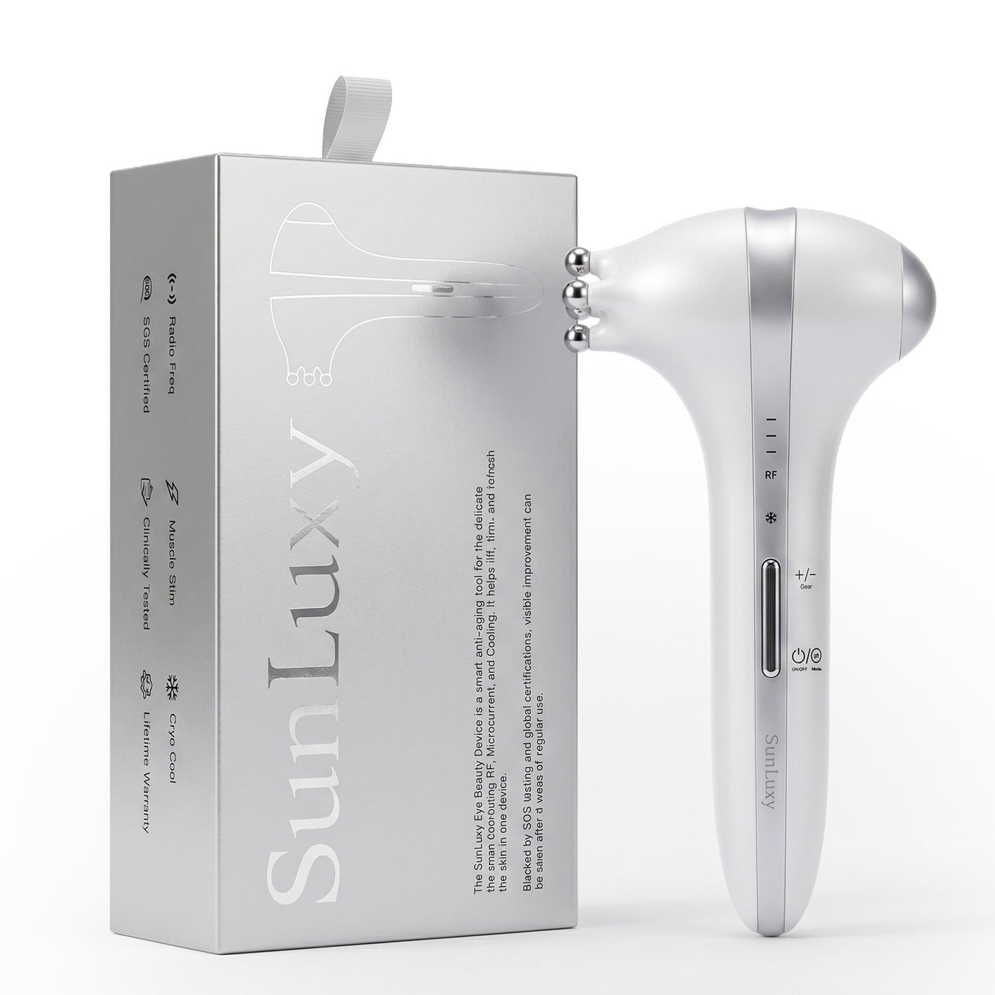 3-Mode EMS/RF/Red Light Eye Massage Wand