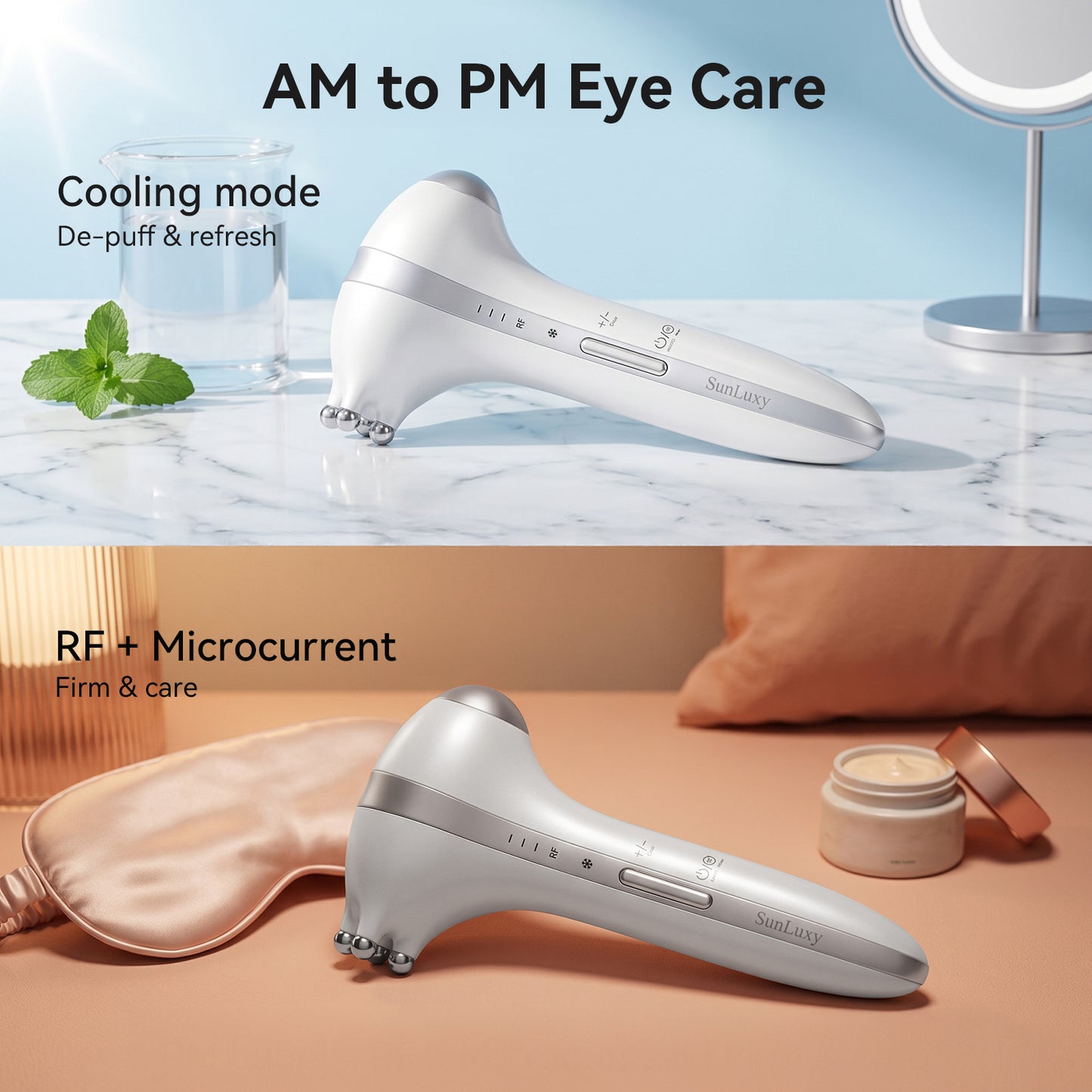 3-Mode EMS/RF/Red Light Eye Massage Wand